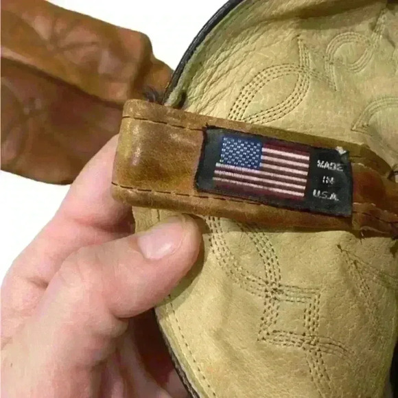 Dan Post Men’s Made in USA Brown Leather Pointed Toe Western Boots Size 8.5 D - Picture 10 of 10